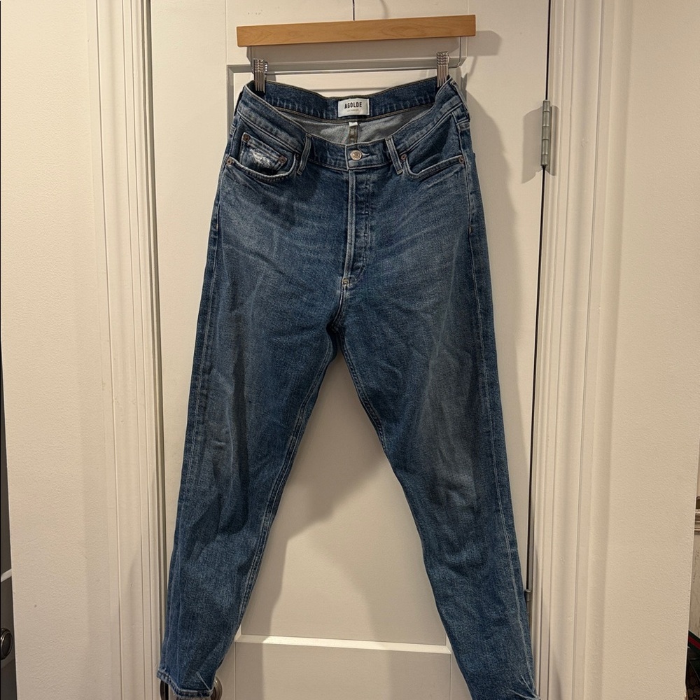 Agolde Deep Blue Denim Jeans